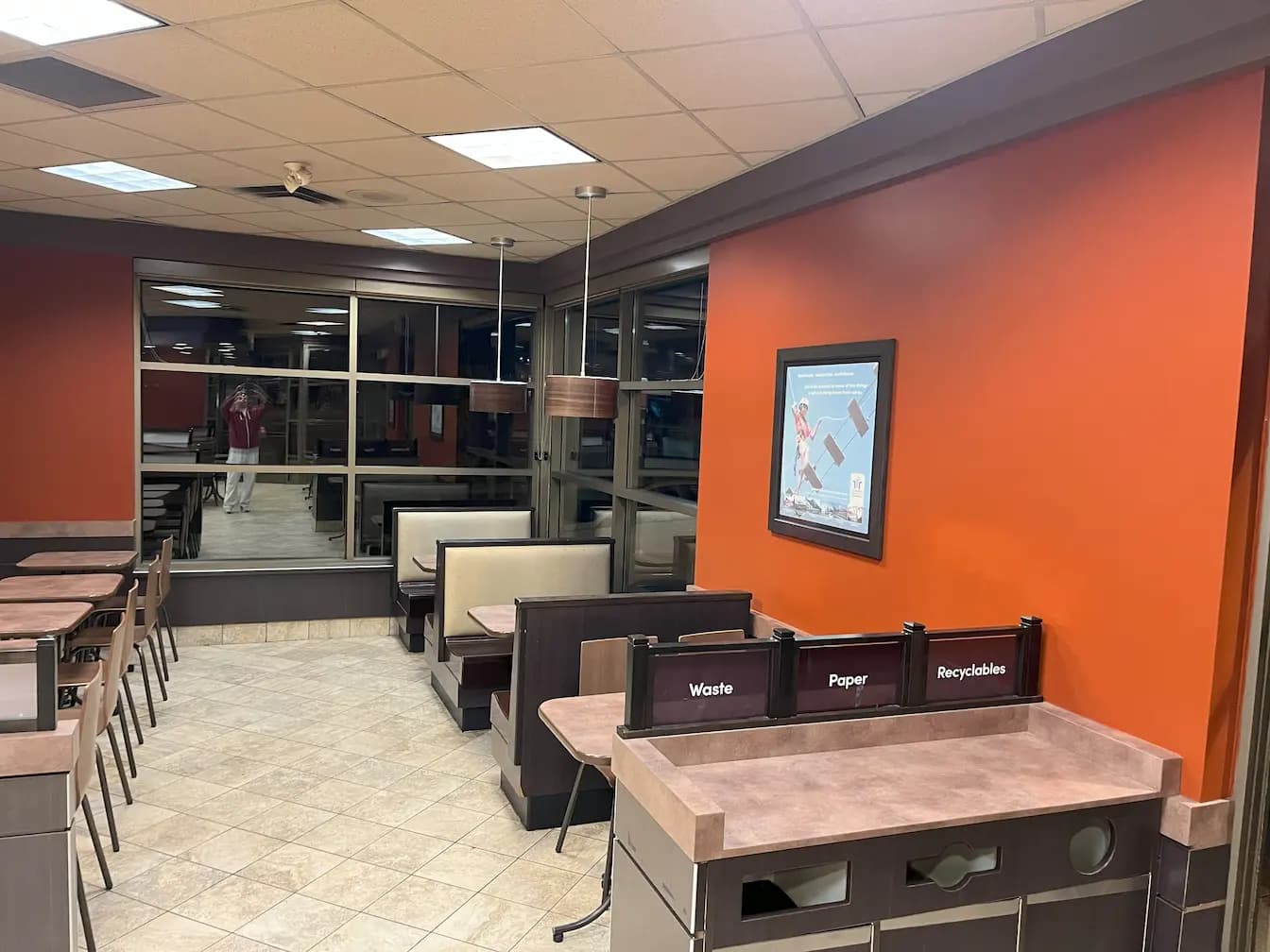 Retail store interior painting